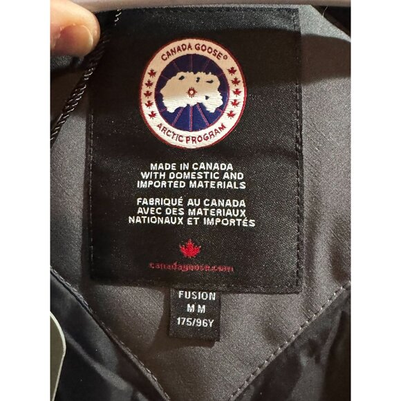Canada Goose Langford Parka Mens Size M Graphite With Fur Hood - Picture 8 of 12